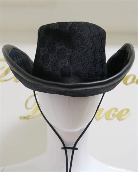 gucci cowboy hat men's|pink rabbit Gucci hat.